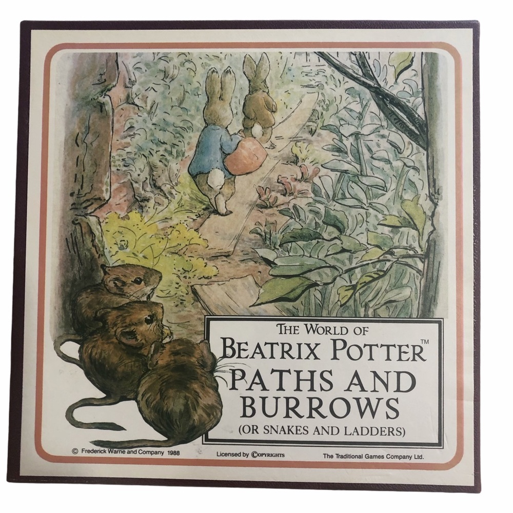 NEW Vintage Beatrix Potter Paths and Burrows Board Game